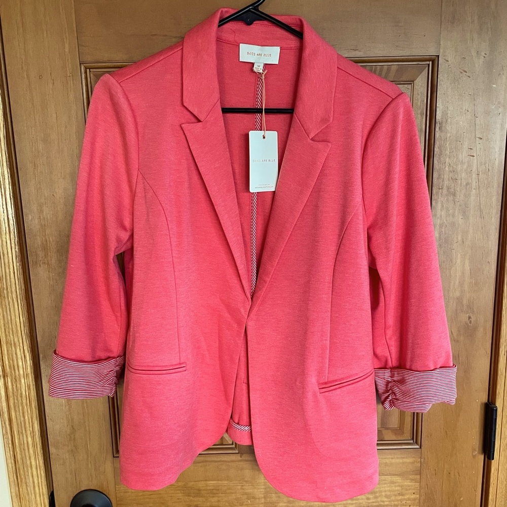 Fun spring coral jacket